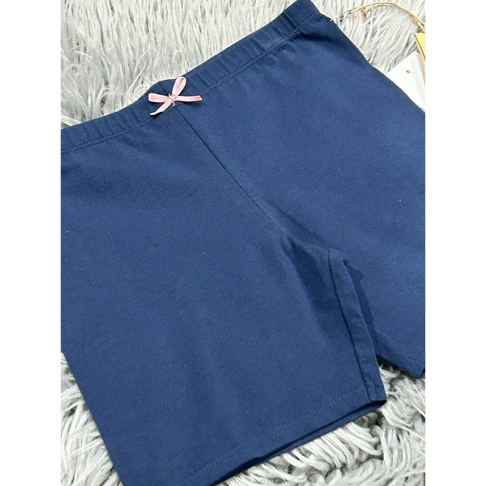 Pink Chicken Girls Organic Navy Blue Bike Shirts Size 14Y NEW